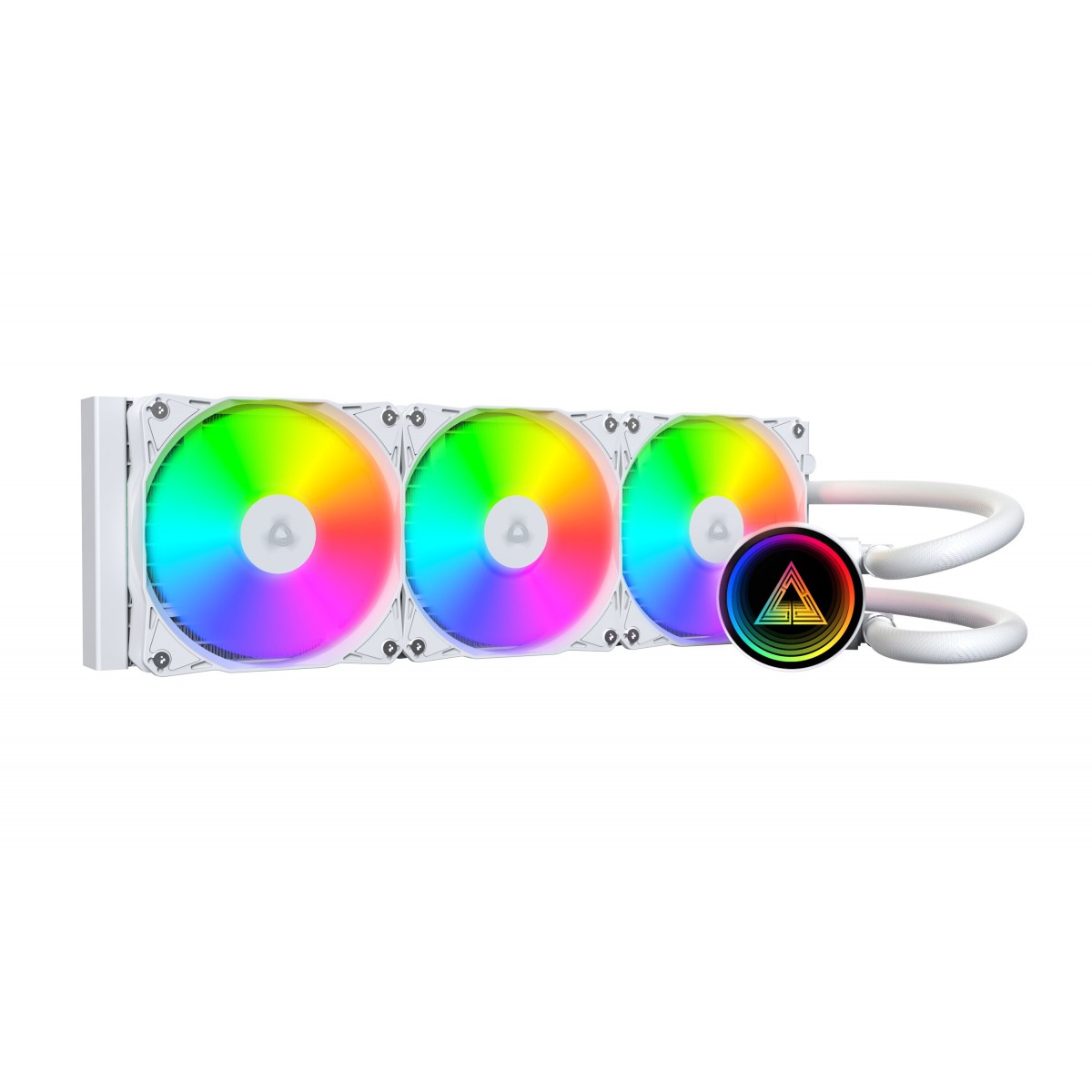 Water Cooler Montech LightFlow ARGB, 360mm, Intel-AMD, Branco