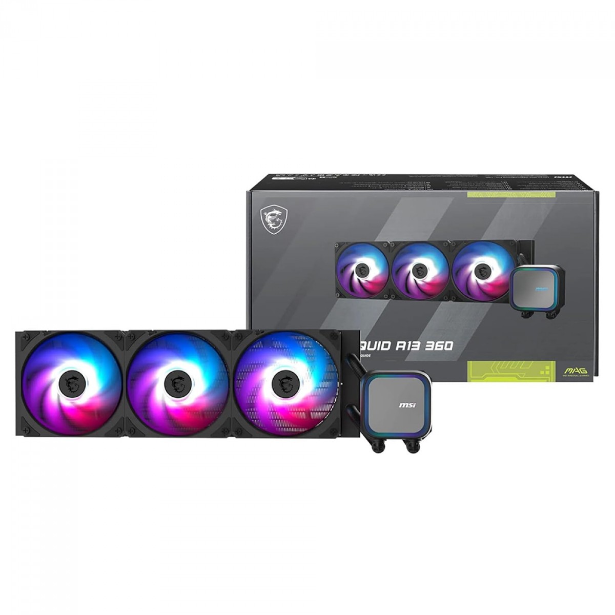 Water Cooler MSI MAG Coreliquid A13 360mm ARGB | Terabyte