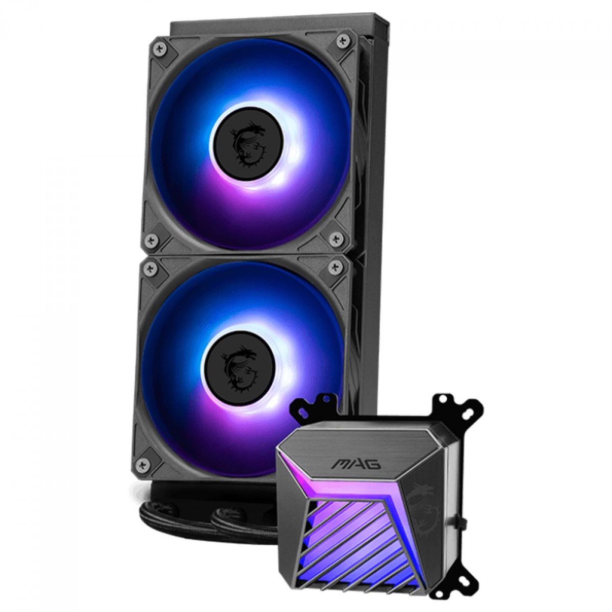 Water Cooler MSI MAG Coreliquid A15 240, ARGB, 240mm, Intel-AMD, Preto
