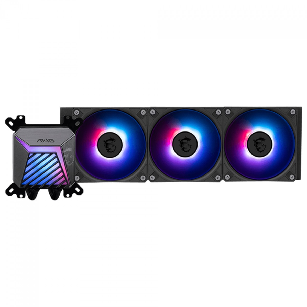 Water Cooler MSI MAG Coreliquid A15 360, ARGB, 360mm, Intel-AMD, Preto
