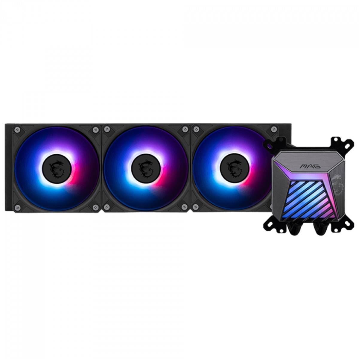 Water Cooler MSI MAG Coreliquid A15 360, ARGB, 360mm, Intel-AMD, Preto