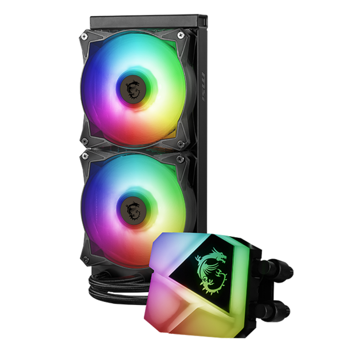 Water Cooler MSI MAG CORELIQUID C240, ARGB, 240mm, Intel-AMD, Black