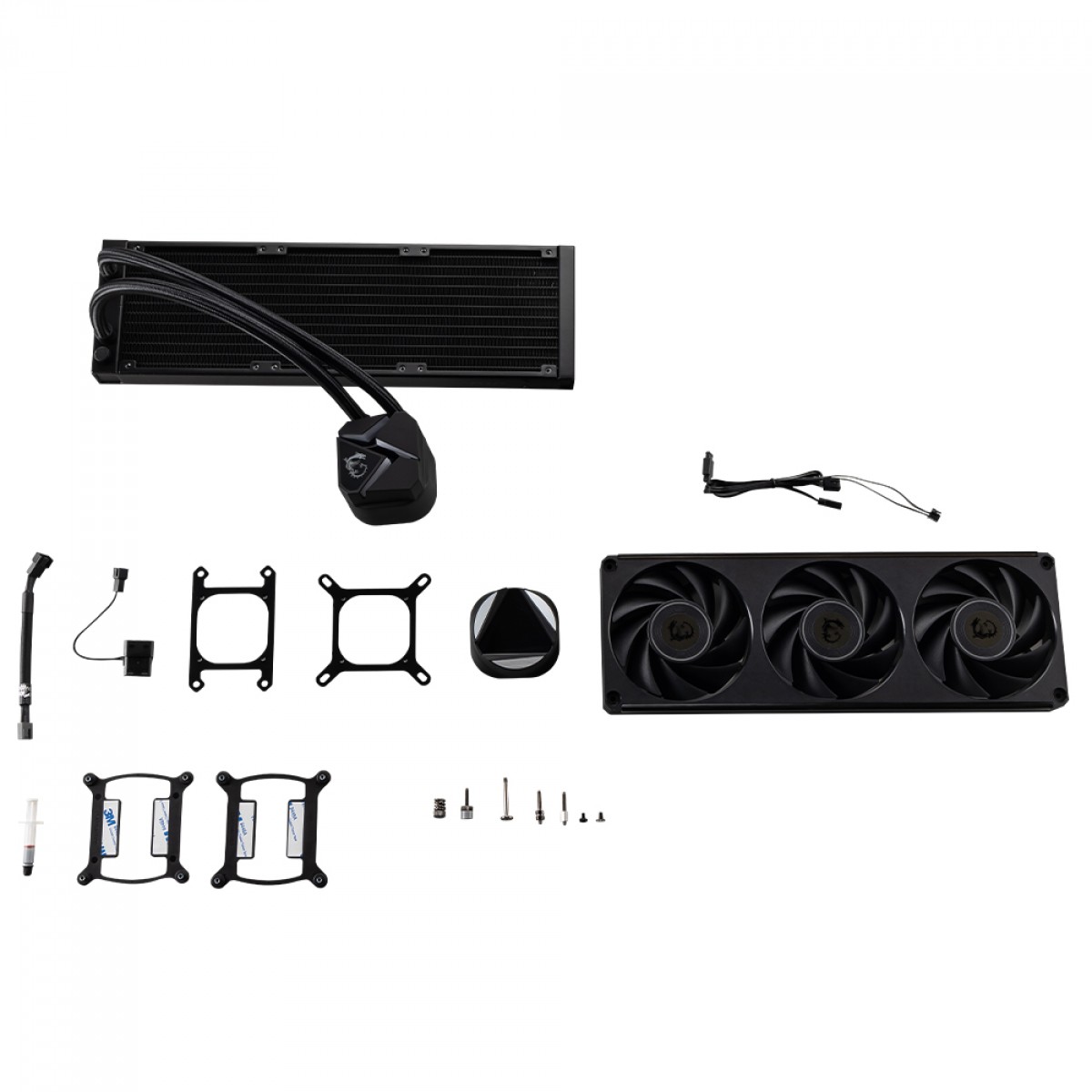 Water Cooler MSI MAG Coreliquid C360 V2, ARGB, 360mm, Intel-AMD, Preto