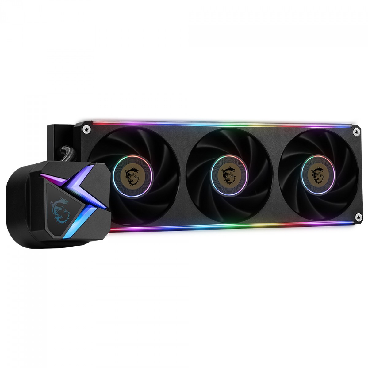 Water Cooler MSI MAG Coreliquid C360 V2, ARGB, 360mm, Intel-AMD, Preto