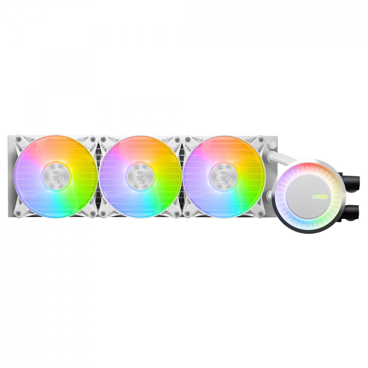 Water Cooler MSI MAG Coreliquid E360, ARGB, 360mm, Intel-AMD, Branco