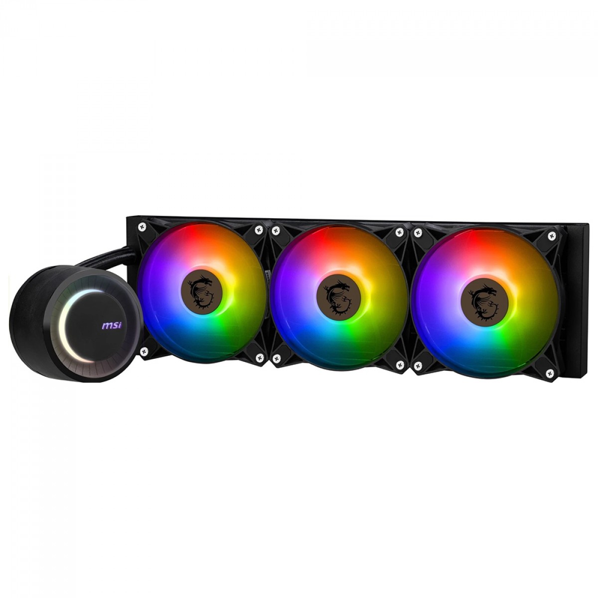Water Cooler MSI MAG Coreliquid E360, ARGB, 360mm, Intel-AMD, Preto