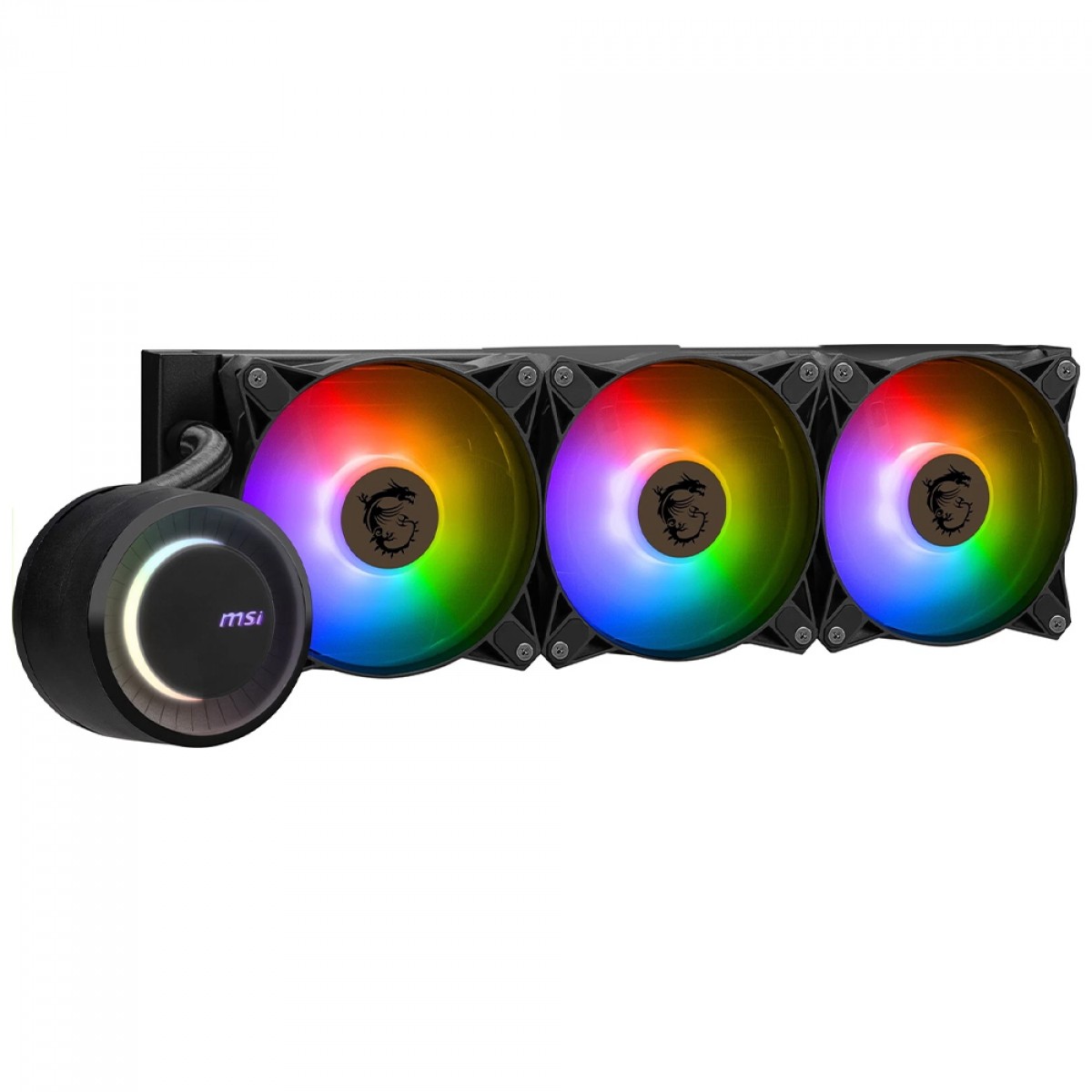 Water Cooler MSI MAG Coreliquid E360, ARGB, 360mm, Intel-AMD, Preto