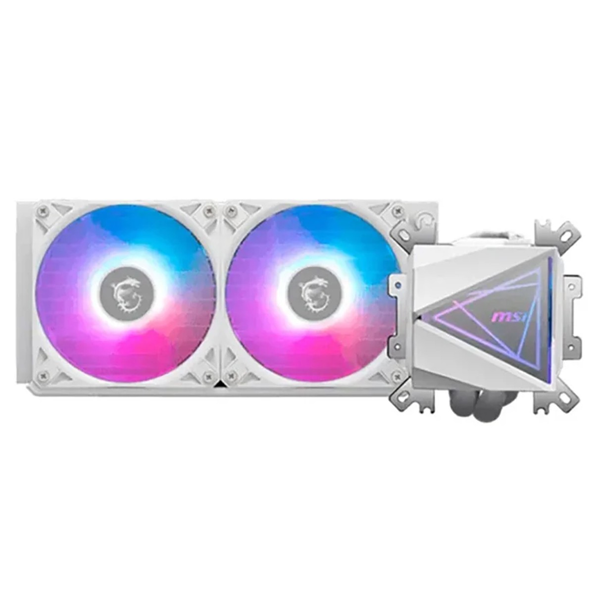 Water Cooler MSI MAG Coreliquid I240 White, ARGB, 240mm, Intel-AMD, Branco, 306-7ZW7E21-C24
