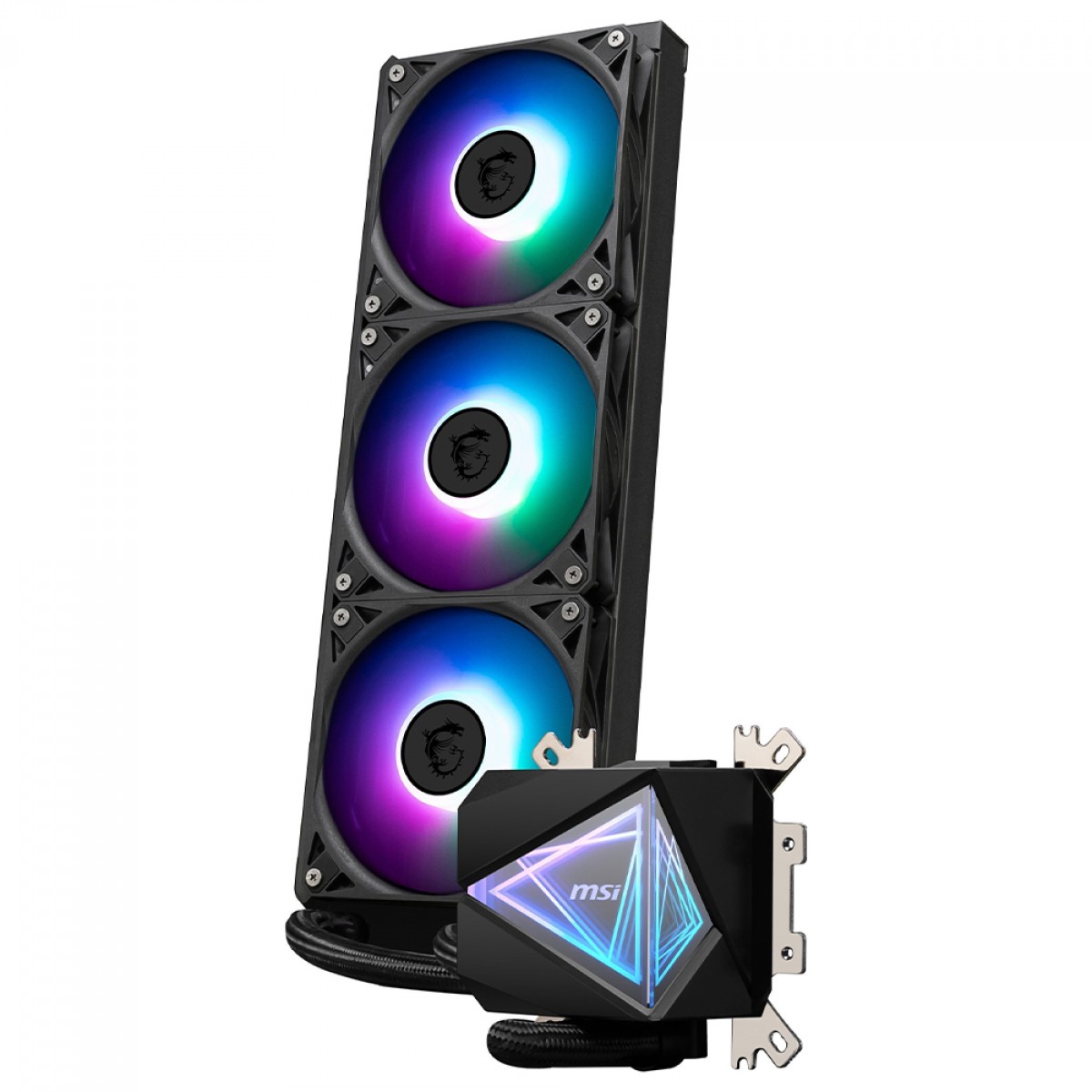 Water Cooler MSI MAG Coreliquid I360, ARGB, 360mm, Intel-AMD, Preto