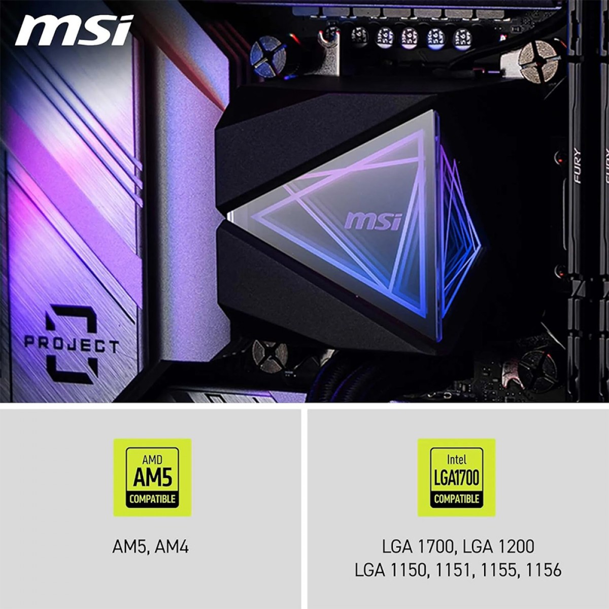 Water Cooler MSI MAG Coreliquid I360, ARGB, 360mm, Intel-AMD, Preto