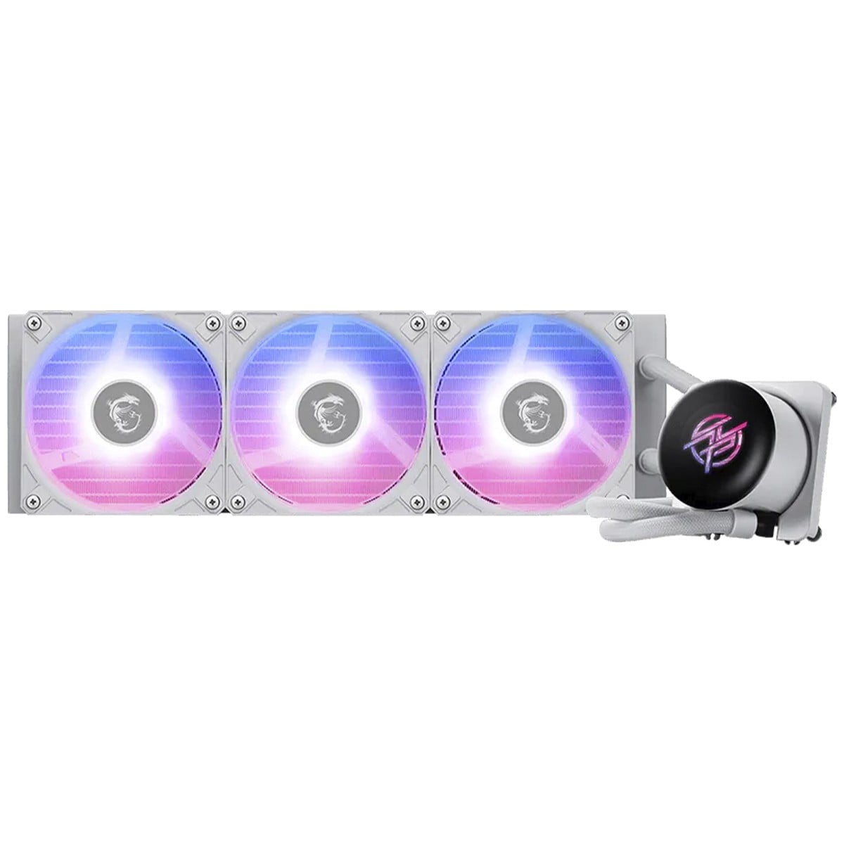 Water Cooler MSI MAG Coreliquid P13 360 White, ARGB, 360mm, Com Display LCD, Intel-AMD, Branco, 306-7ZWGA24-L80