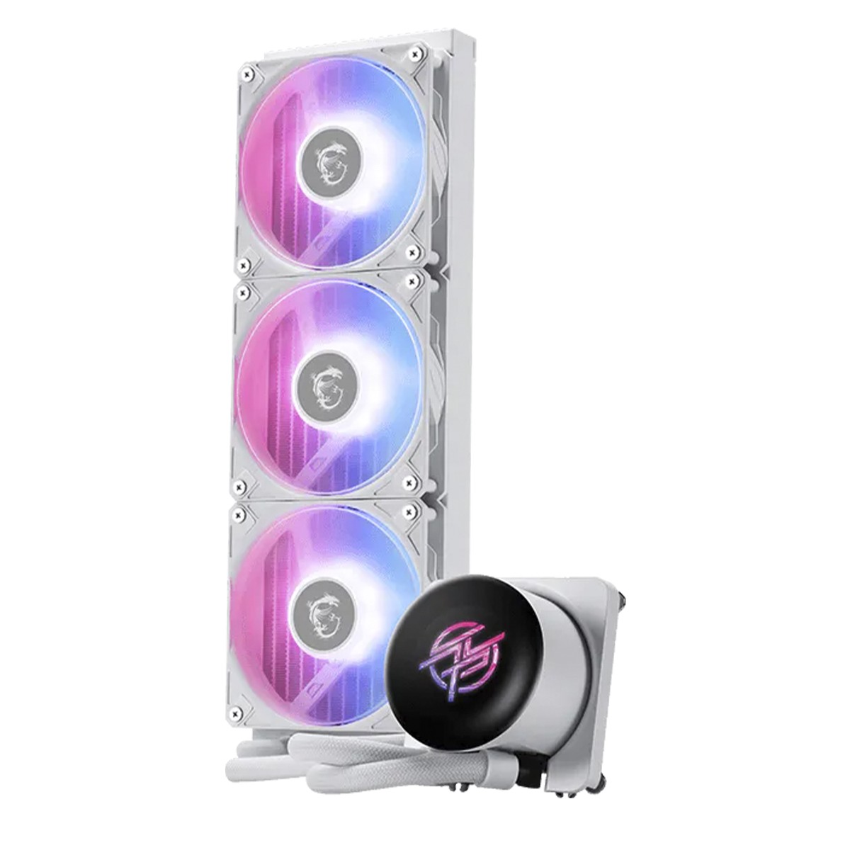 Water Cooler MSI MAG Coreliquid P13 360 White, ARGB, 360mm, Com Display LCD, Intel-AMD, Branco, 306-7ZWGA24-L80