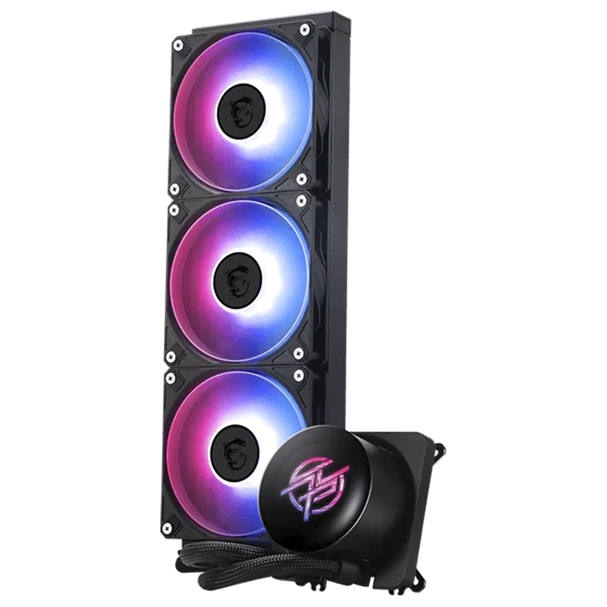 Water Cooler MSI MAG Coreliquid P13, ARGB, 360mm, Com Display LCD, Intel-AMD, Preto, 306-7ZWGA14-L80