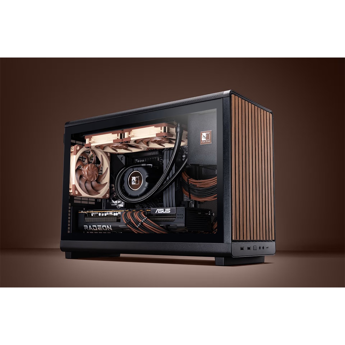 Water Cooler Noctua NL-LC1-24, 240mm, PWM, Intel-AMD, Preto e Marrom