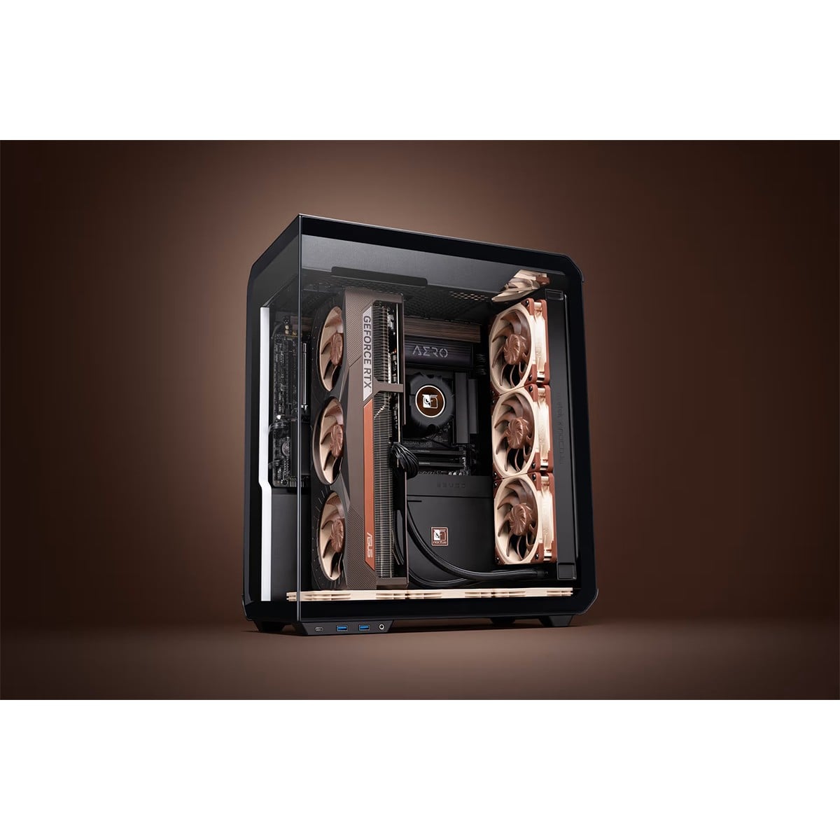 Water Cooler Noctua NL-LC1-36, 360mm, PWM, Intel-AMD, Preto e Marrom