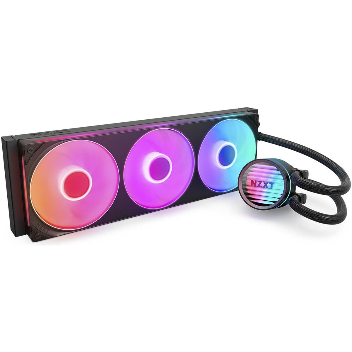 Water Cooler NZXT Kraken Core 360 RGB, 360mm, Intel-AMD, Preto, RL-KR36C-B1