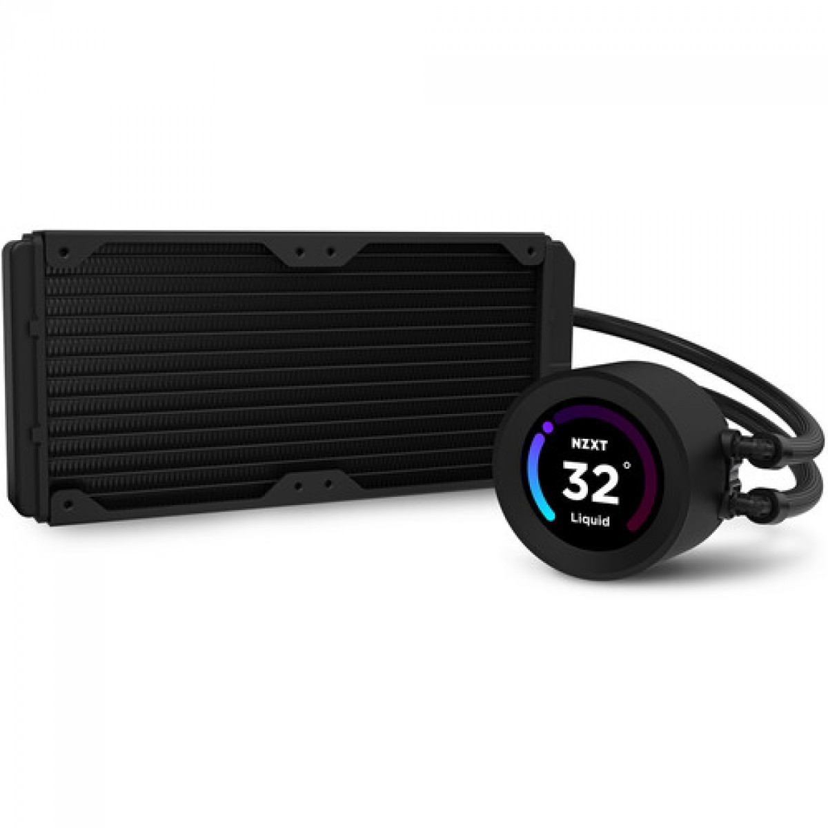 Water Cooler NZXT Kraken Elite 280, 280mm, AIO LCD Display, Intel-AMD, Black, RL-KN28E-B1