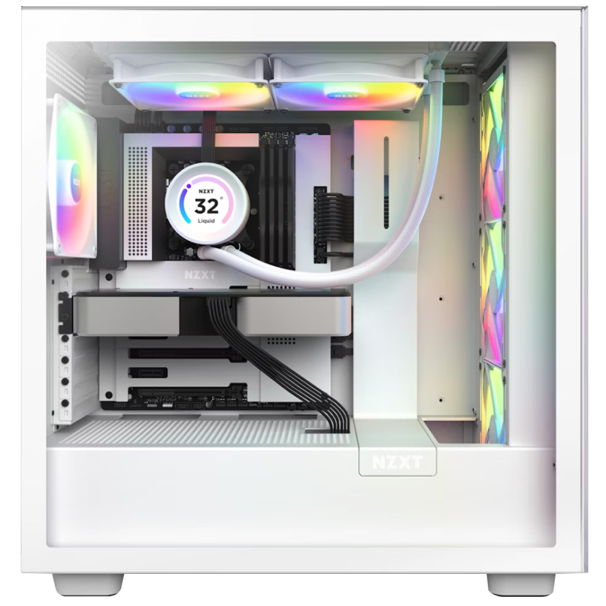 Water Cooler NZXT Kraken Elite 280 RGB, 280mm, White, Intel-AMD, RL-KR28E-W1