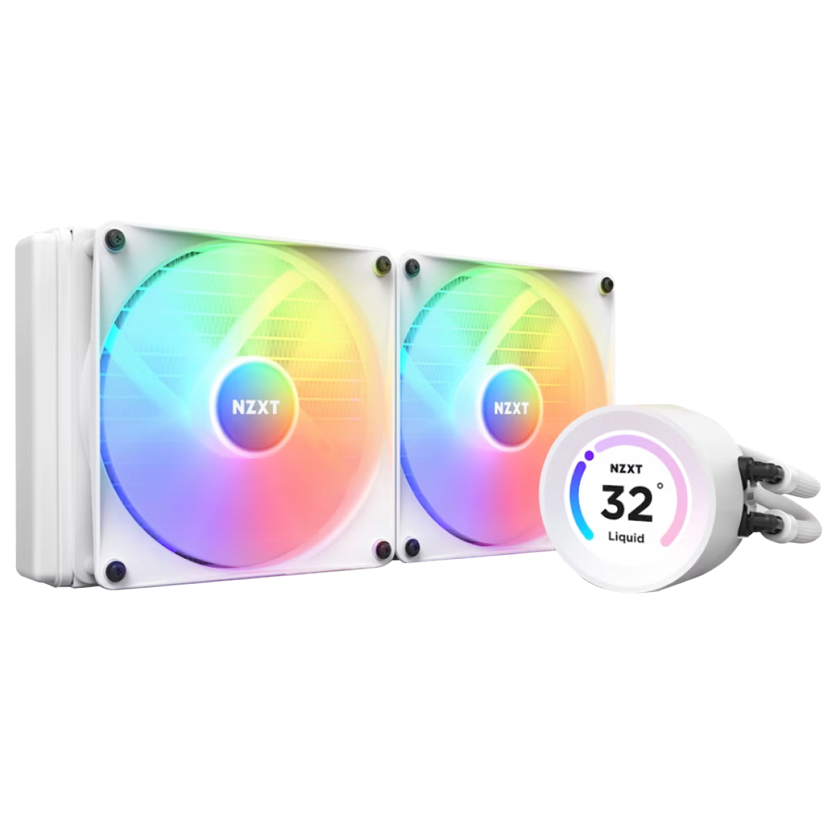 Water Cooler NZXT Kraken Elite 280 RGB, 280mm, White, Intel-AMD, RL-KR28E-W1
