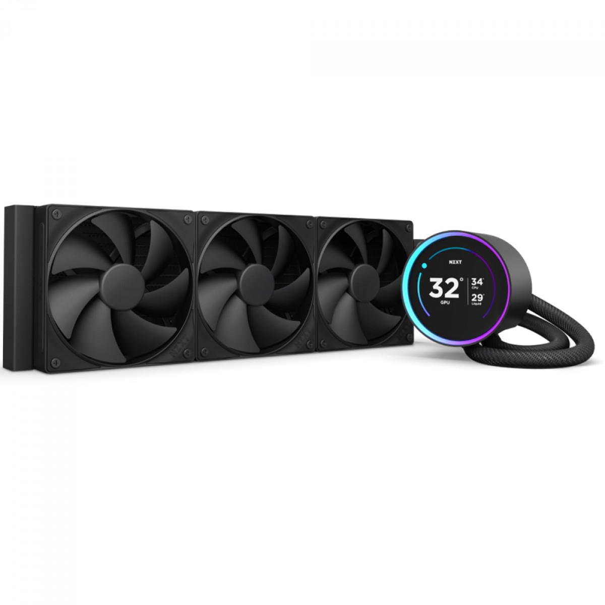 Water Cooler NZXT Kraken Elite 360, 360mm, Display LCD, Intel/AMD, Preto, RL-KN36E-B2