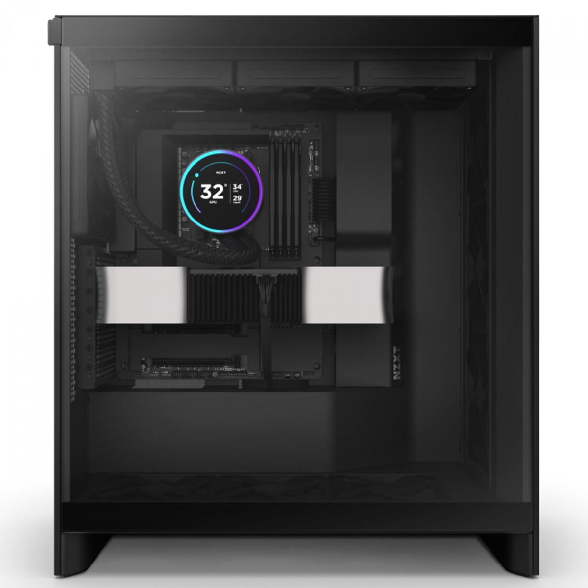 Water Cooler NZXT Kraken Elite 360, 360mm, Display LCD, Intel/AMD, Preto, RL-KN36E-B2