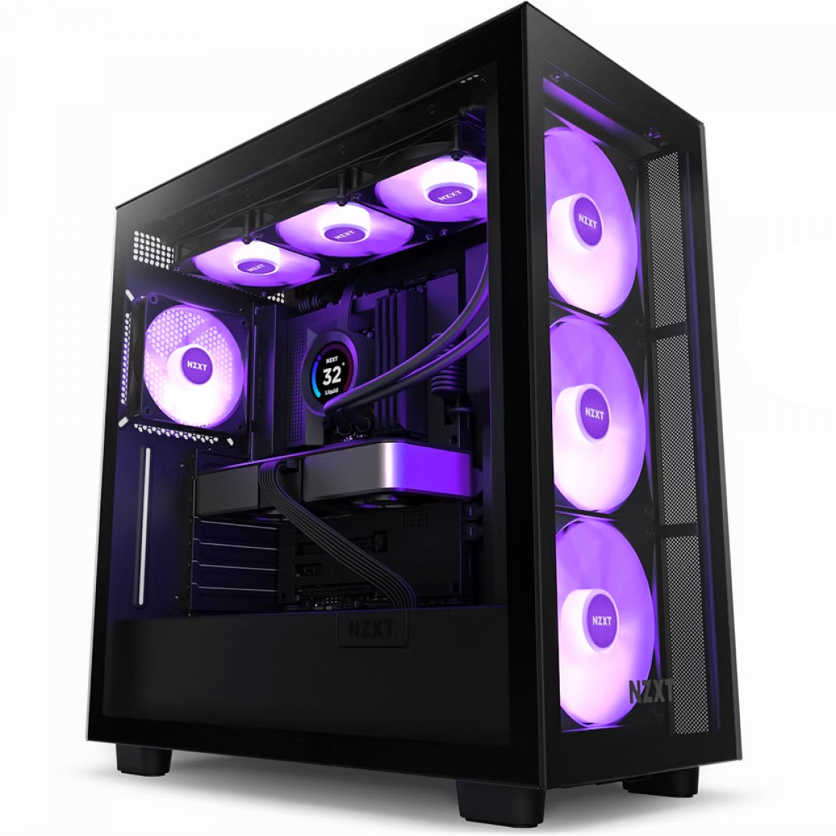 Water Cooler NZXT Kraken Elite 360 RGB, 360mm, AIO LCD Display, Black, Intel-AMD, RL-KR36E-B1