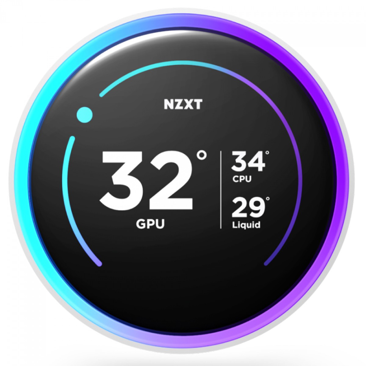 Water Cooler NZXT Kraken Elite 360 RGB, 360mm, Display LCD, Intel/AMD, Branco, RL-KR36E-W2