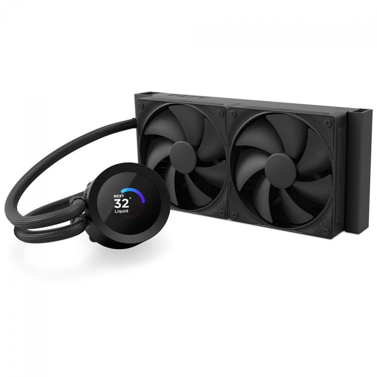 Water Cooler NZXT Kraken Plus 240, 240mm, Com Display LCD, INTEL/AMD, Preto, RL-KN240-B2