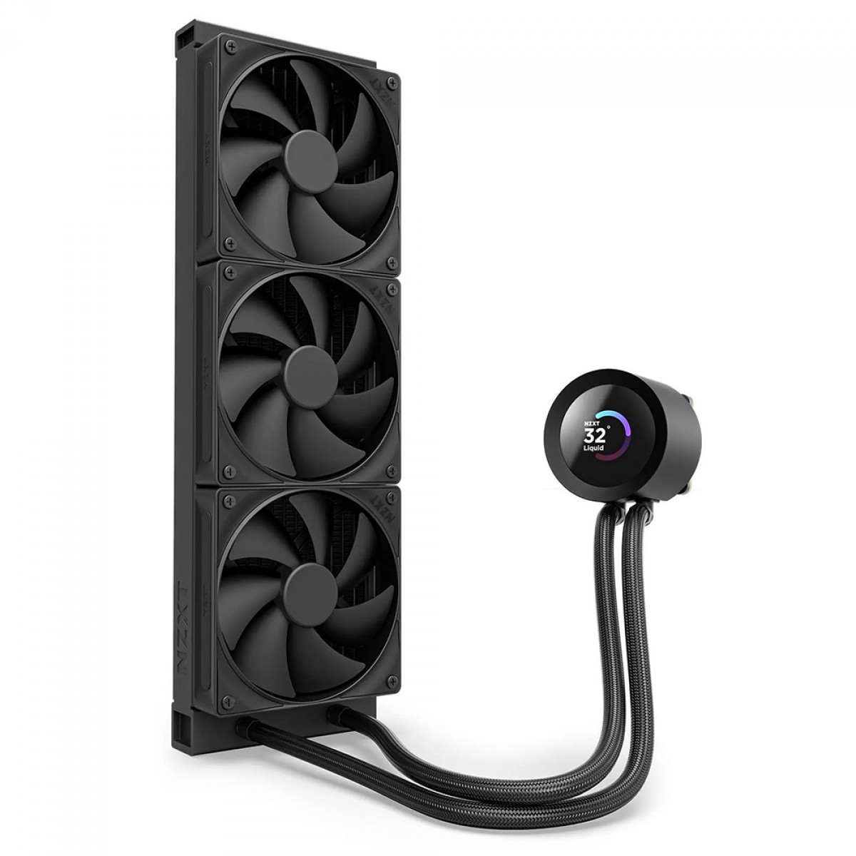 Water Cooler NZXT Kraken Plus 360, 360mm, Com Display LCD, INTEL/AMD, Preto, RL-KN360-B2