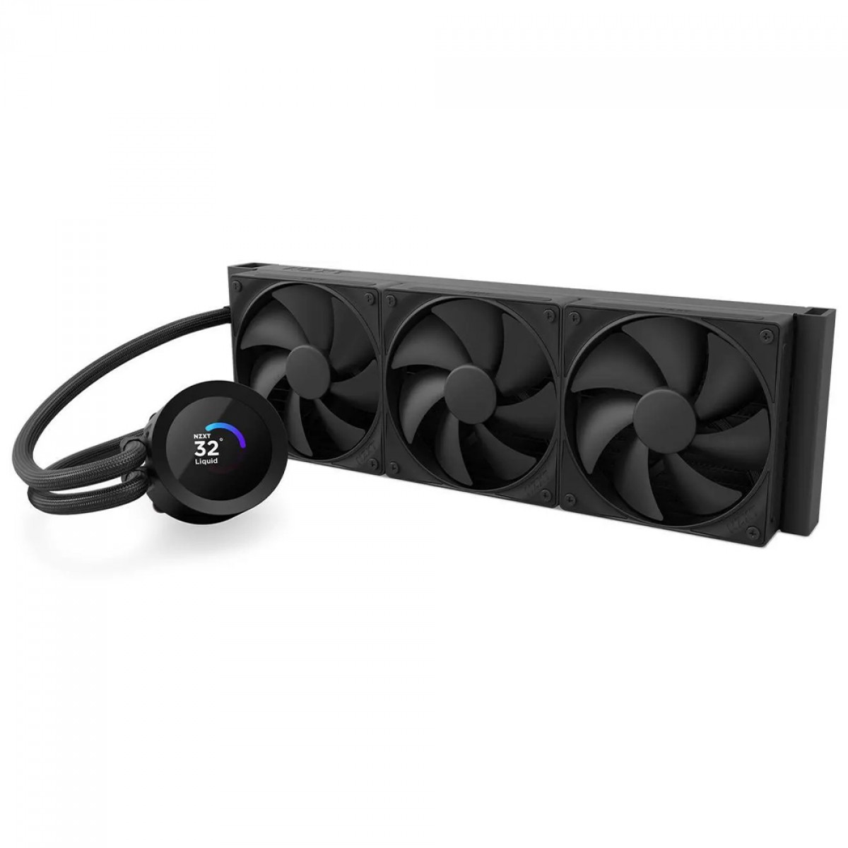 Water Cooler NZXT Kraken Plus 360, 360mm, Com Display LCD, INTEL/AMD, Preto, RL-KN360-B2