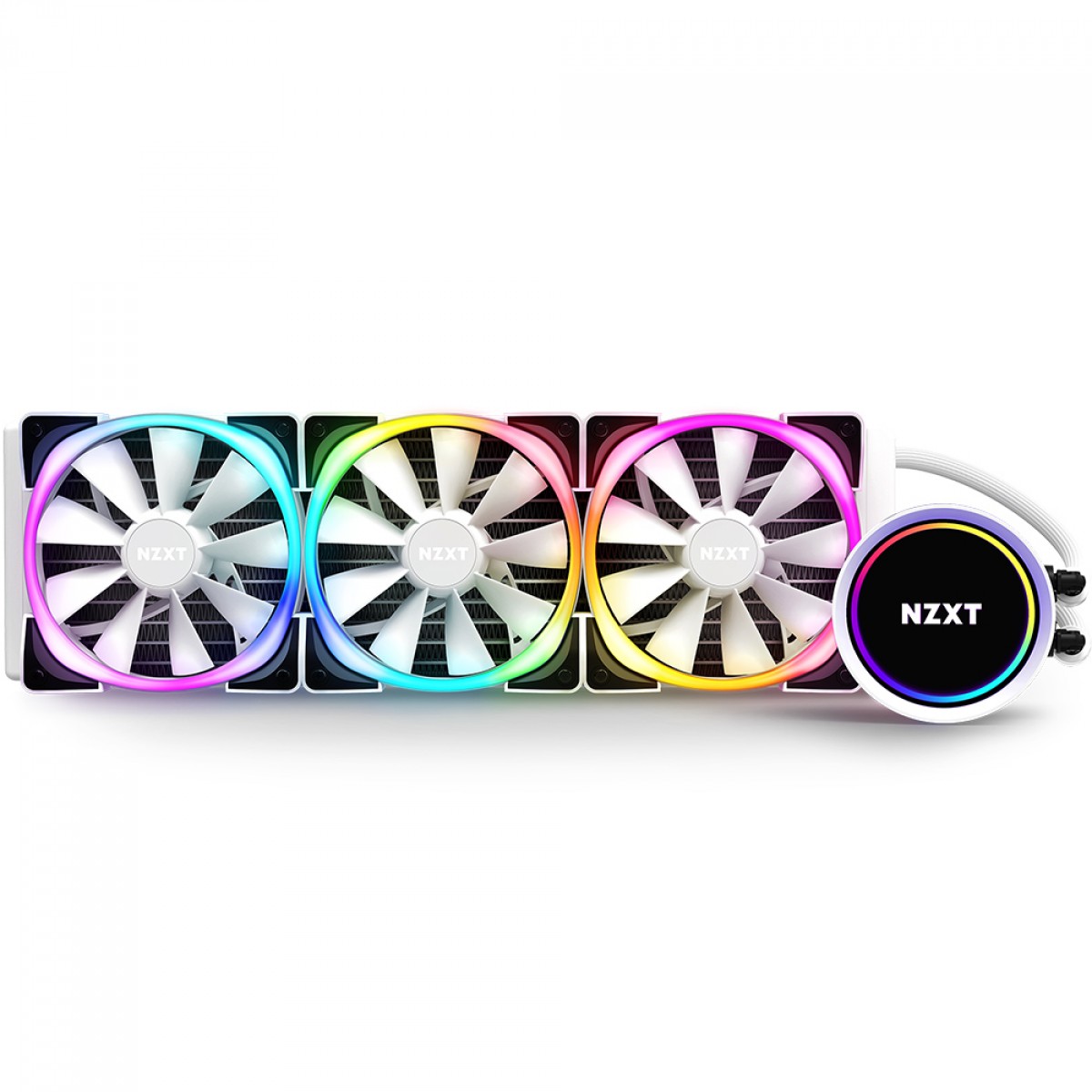 Water Cooler NZXT Kraken X73 RGB, 360mm, White, Intel/AMD, RL-KRX73-RW