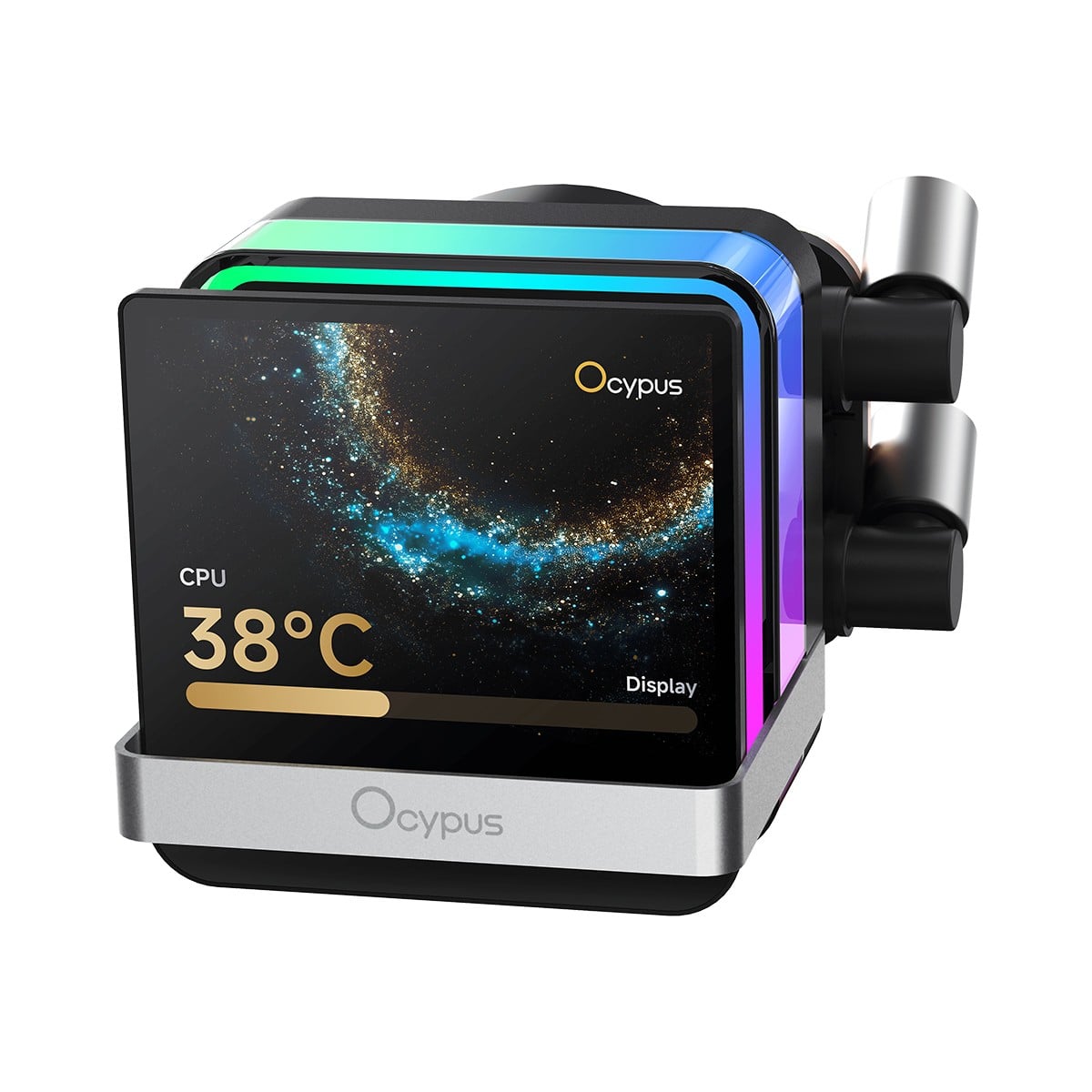 Water Cooler Ocypus Sigma L36 PRO, 360mm, Com Display IPS, Intel-AMD, Preto