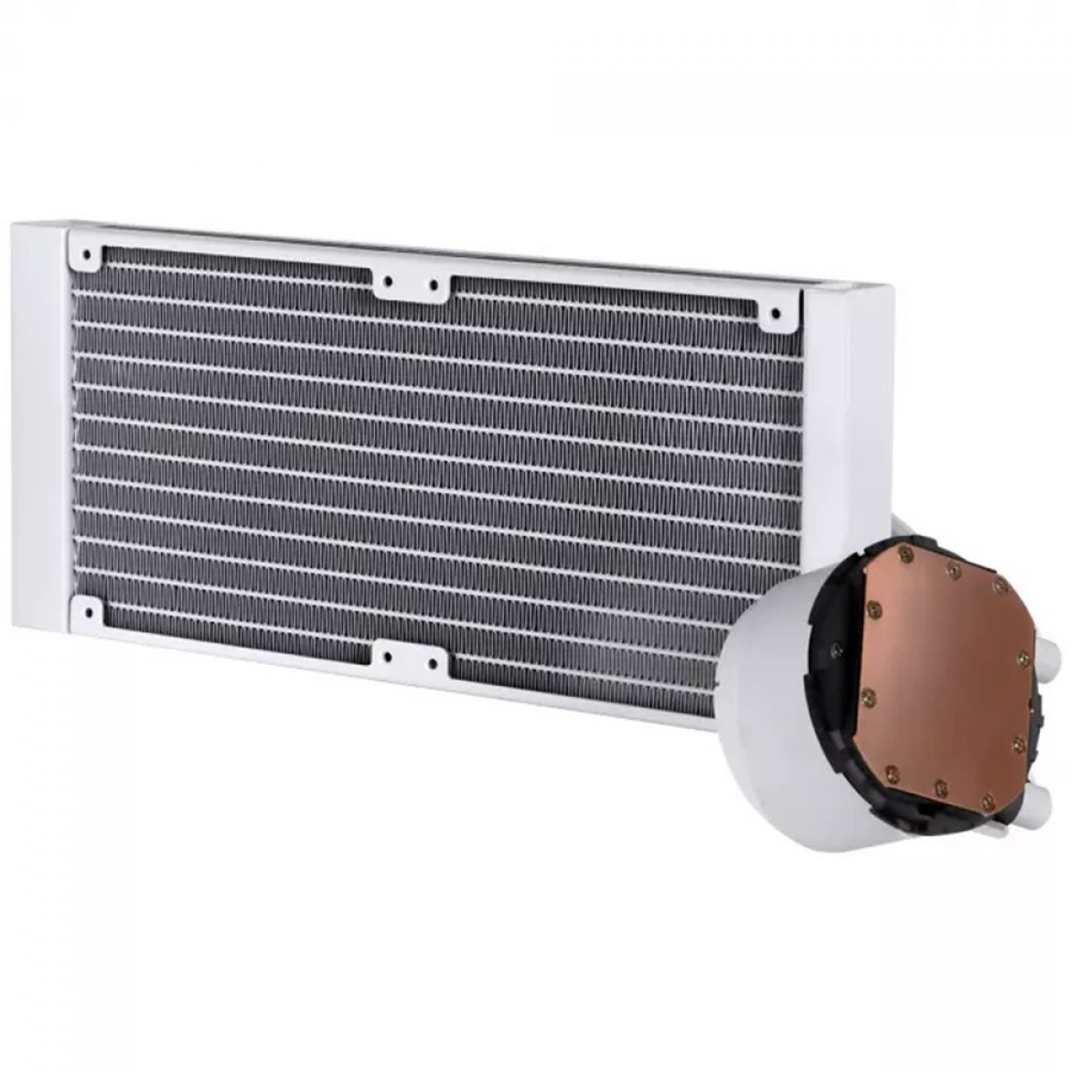 Water Cooler PCYES NIX 2, 240mm, ARGB, Intel-AMD, White, PCYWCNIX240W