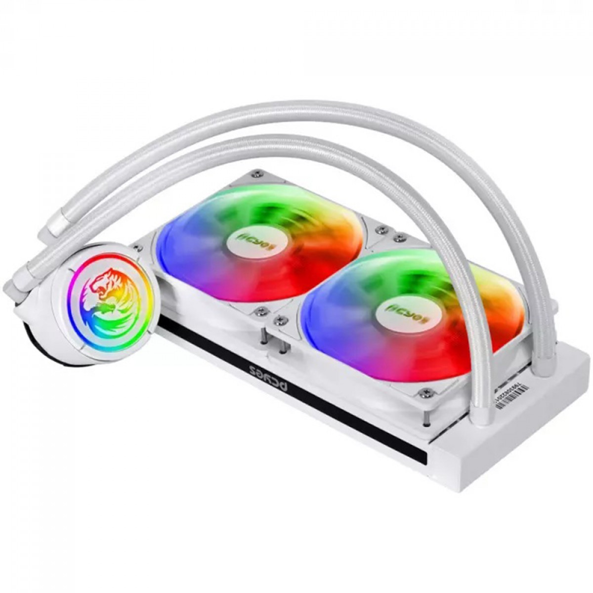 Water Cooler PCYES NIX 2, 240mm, ARGB, Intel-AMD, White, PCYWCNIX240W