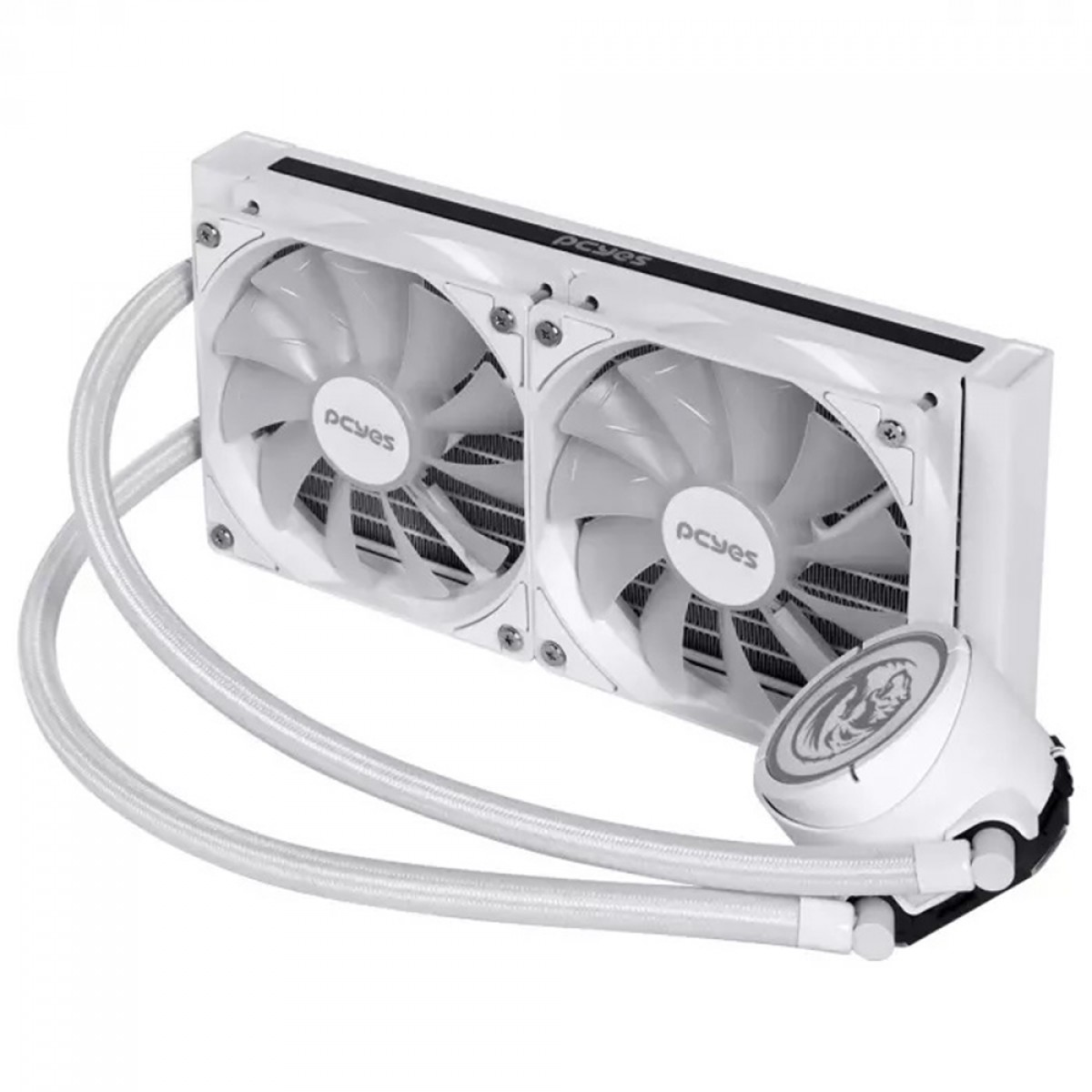 Water Cooler PCYES NIX 2, 240mm, ARGB, Intel-AMD, White, PCYWCNIX240W