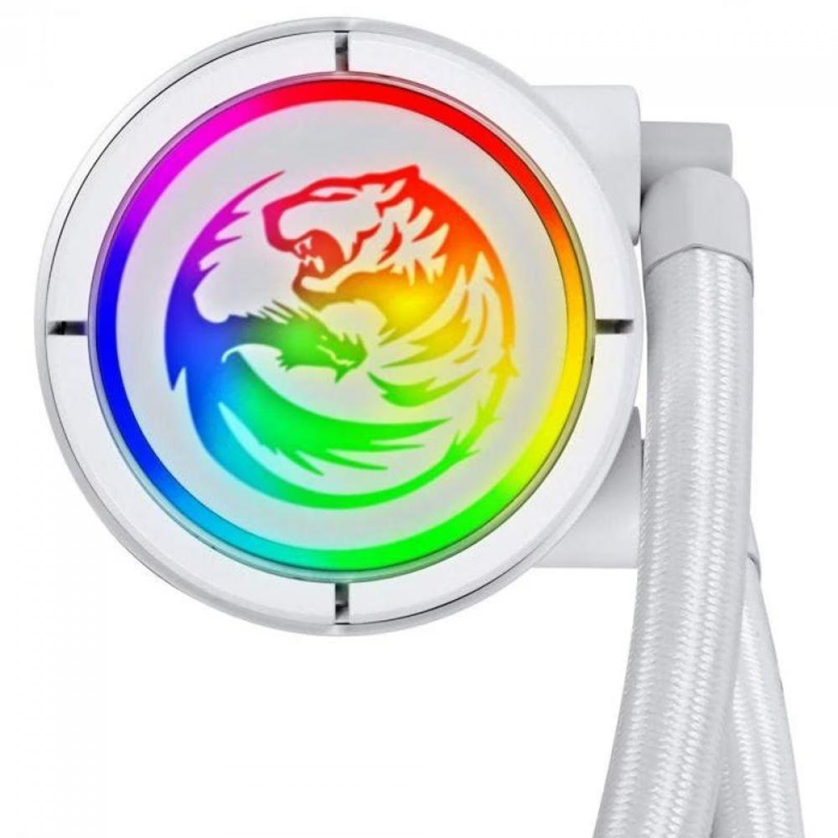 Water Cooler PCYes NIX 2 White, ARGB, 120mm, Intel-AMD, Compatível com LGA 1700, PCYWCNIX120W