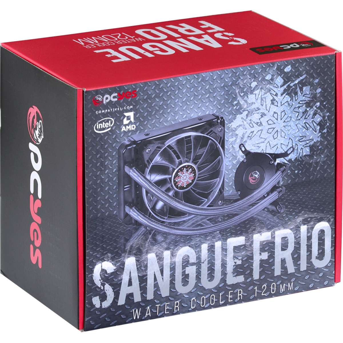 Water Cooler PCyes Sangue Frio, 120mm, Intel-AMD, PWC120H40PTSL
