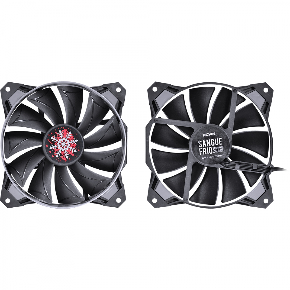 Water Cooler PCYes Sangue Frio, 240mm, Intel-AMD, PWC240H40PTSL