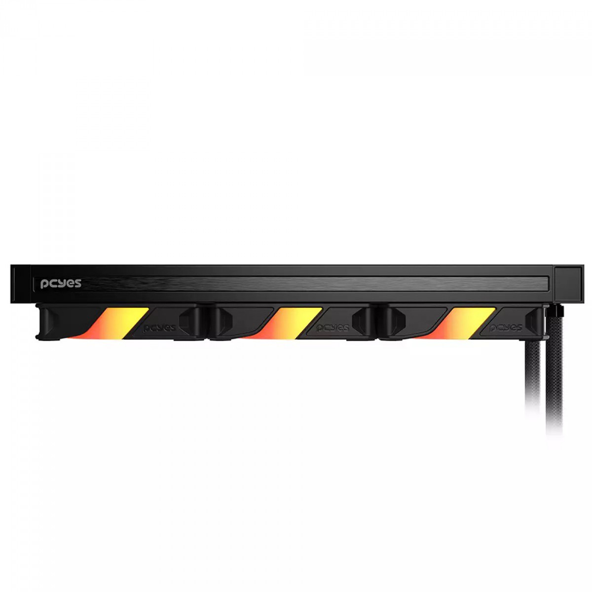 Water Cooler PCYES Sangue Frio 3 ARGB Black Vulcan, 360mm, Intel-AMD, Preto, ARGBSF3360BR