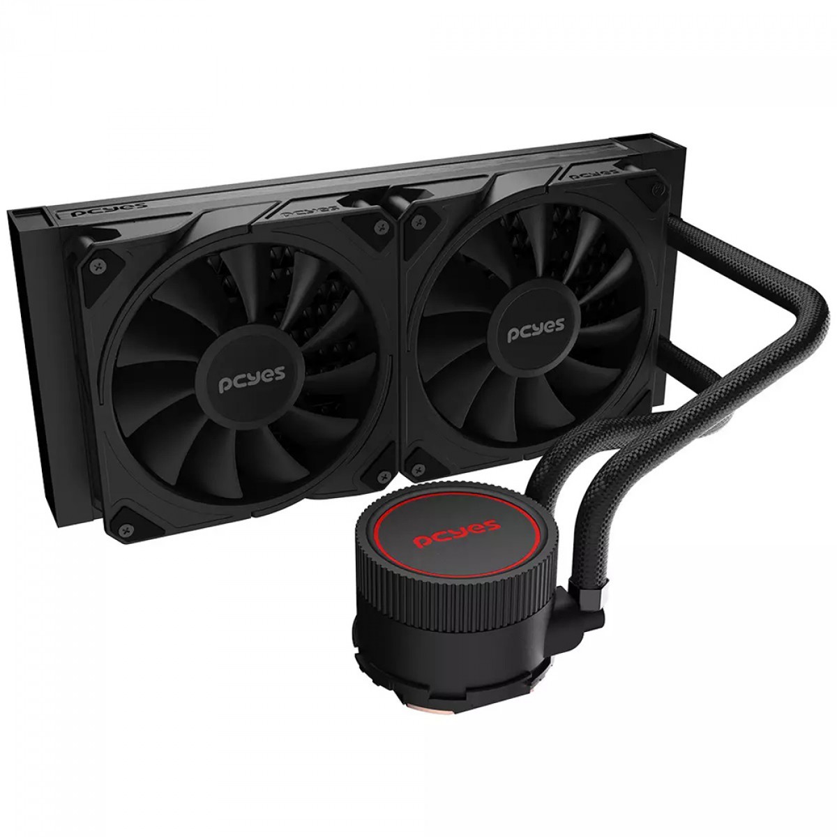 Water Cooler PCYES Sangue Frio 3 Black Vulcan, 240mm, Intel-AMD, Preto, WCSF3240BR