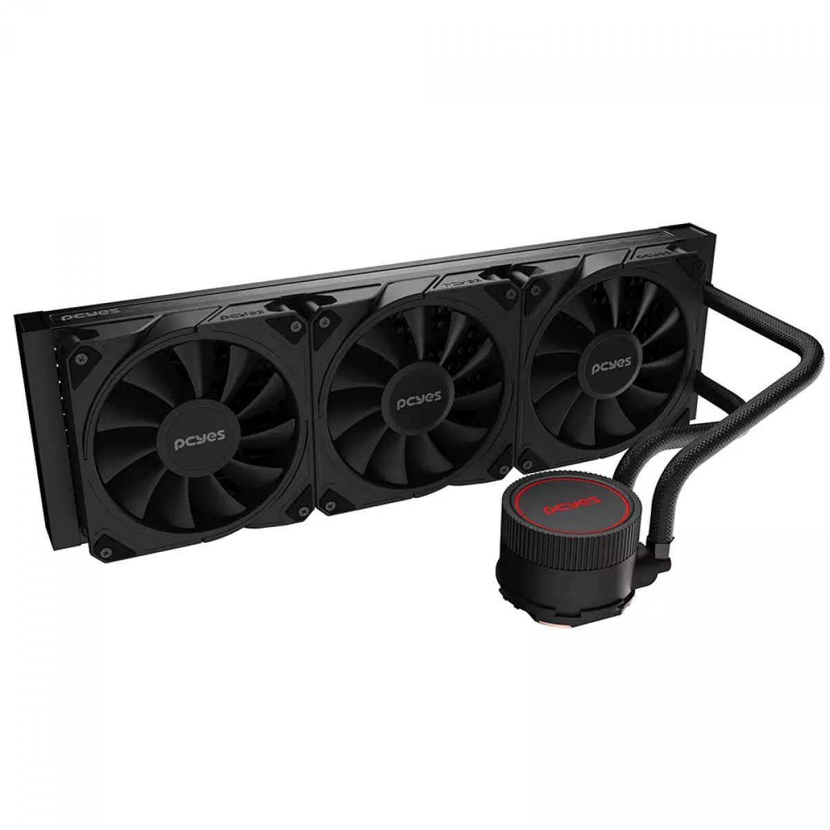Water Cooler PCYES Sangue Frio 3 Black Vulcan, 360mm, Intel-AMD, Preto, WCSF3360BR