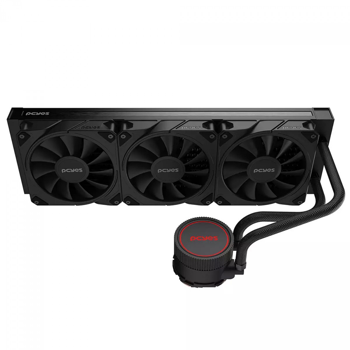 Water Cooler PCYES Sangue Frio 3 Black Vulcan, 360mm, Intel-AMD, Preto, WCSF3360BR