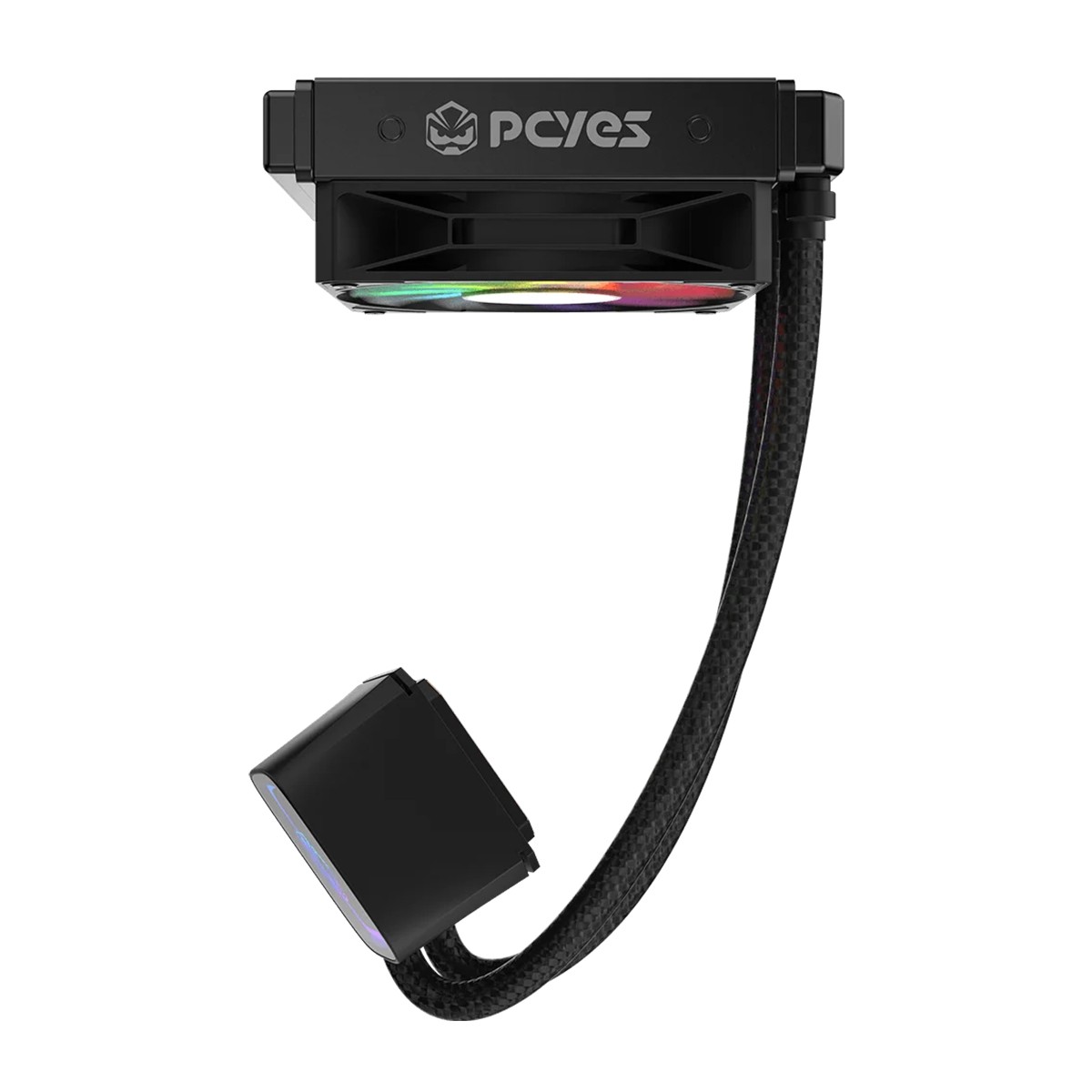Water Cooler PCYES Tundra Black Vulcan, ARGB, 120mm, Intel-AMD, Preto, WCTBK120