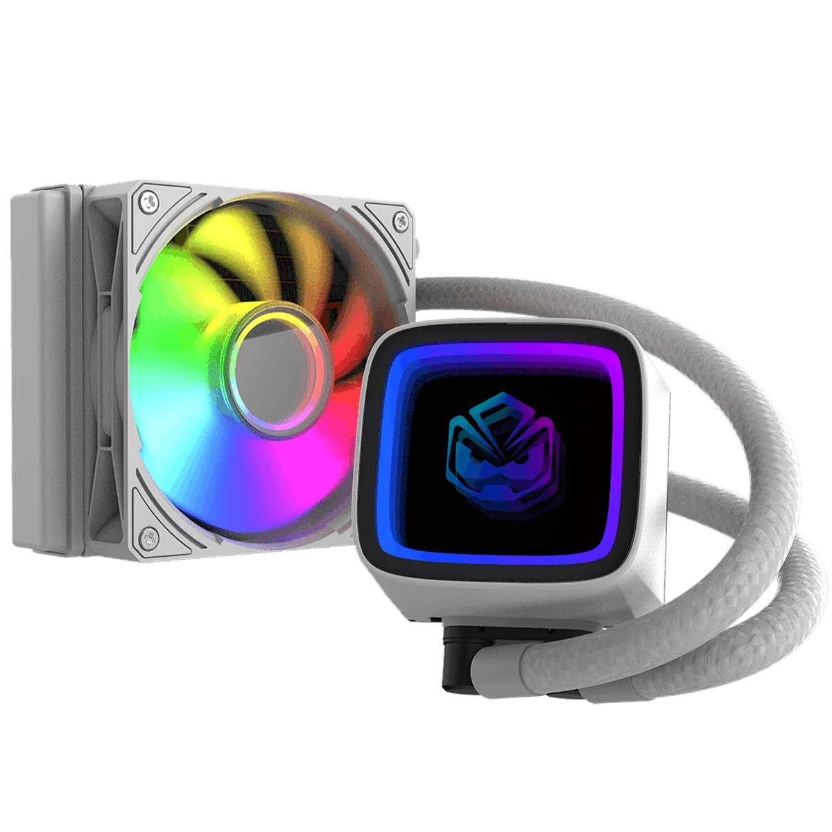 Water Cooler PCYES Tundra White Ghost, ARGB, 120mm, Intel-AMD, Branco, WCTWG120