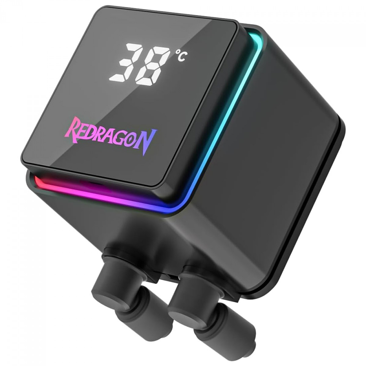 Water Cooler Redragon CCW-1021, ARGB, 240mm, Com Display LCD, Intel-AMD, Preto