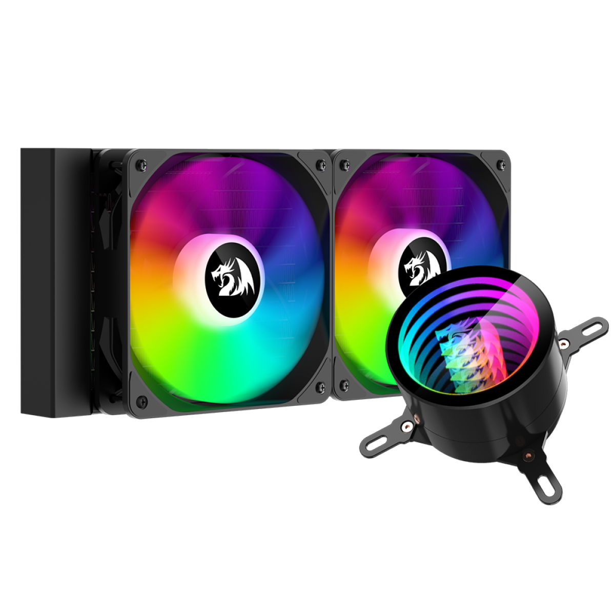 Water Cooler Redragon CCW-3011, RGB, 240mm, Intel-AMD, Black
