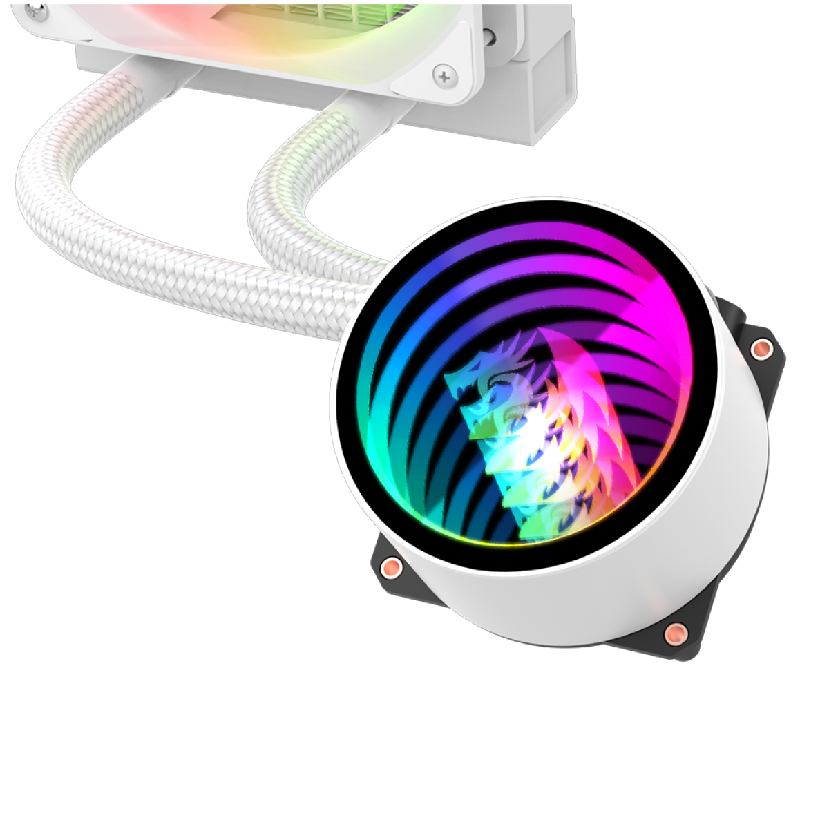 Water Cooler Redragon CCW-3011W, RGB, 240mm, Intel-AMD, White