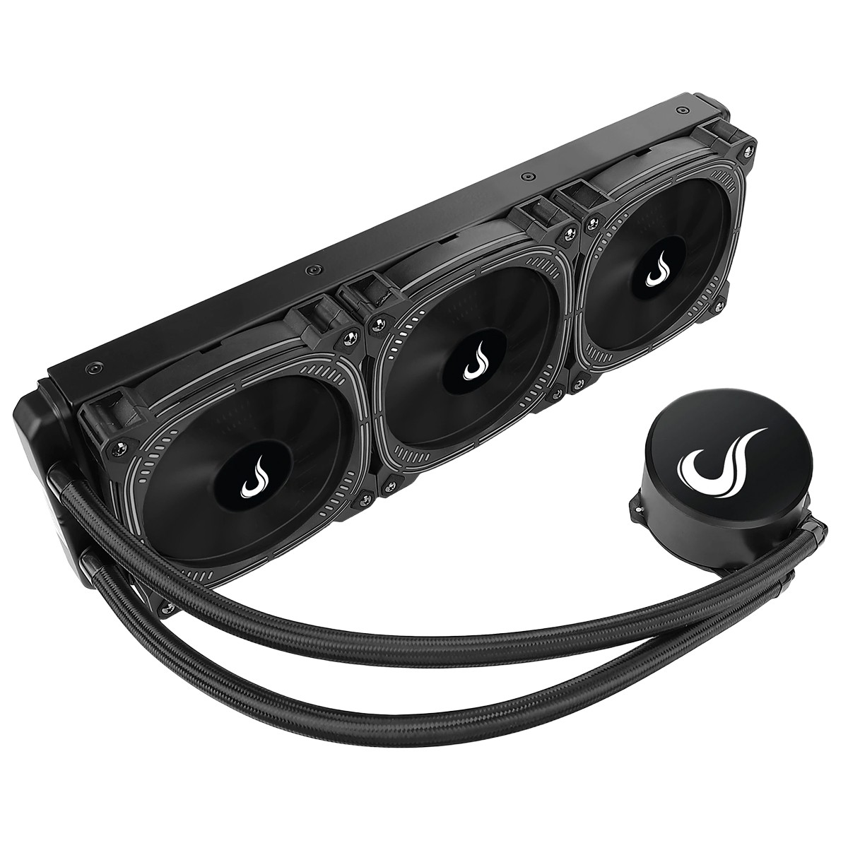 Water Cooler Rise Mode Black, 360mm, Intel-AMD, Preto, RM-WC-AB-360