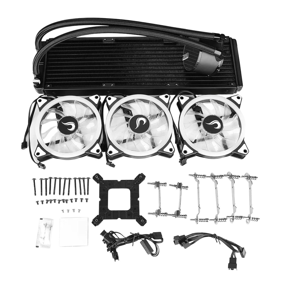 Water Cooler Rise Mode Black, ARGB, 360mm, Intel-AMD, Preto, RM-WCB-07-ARGB