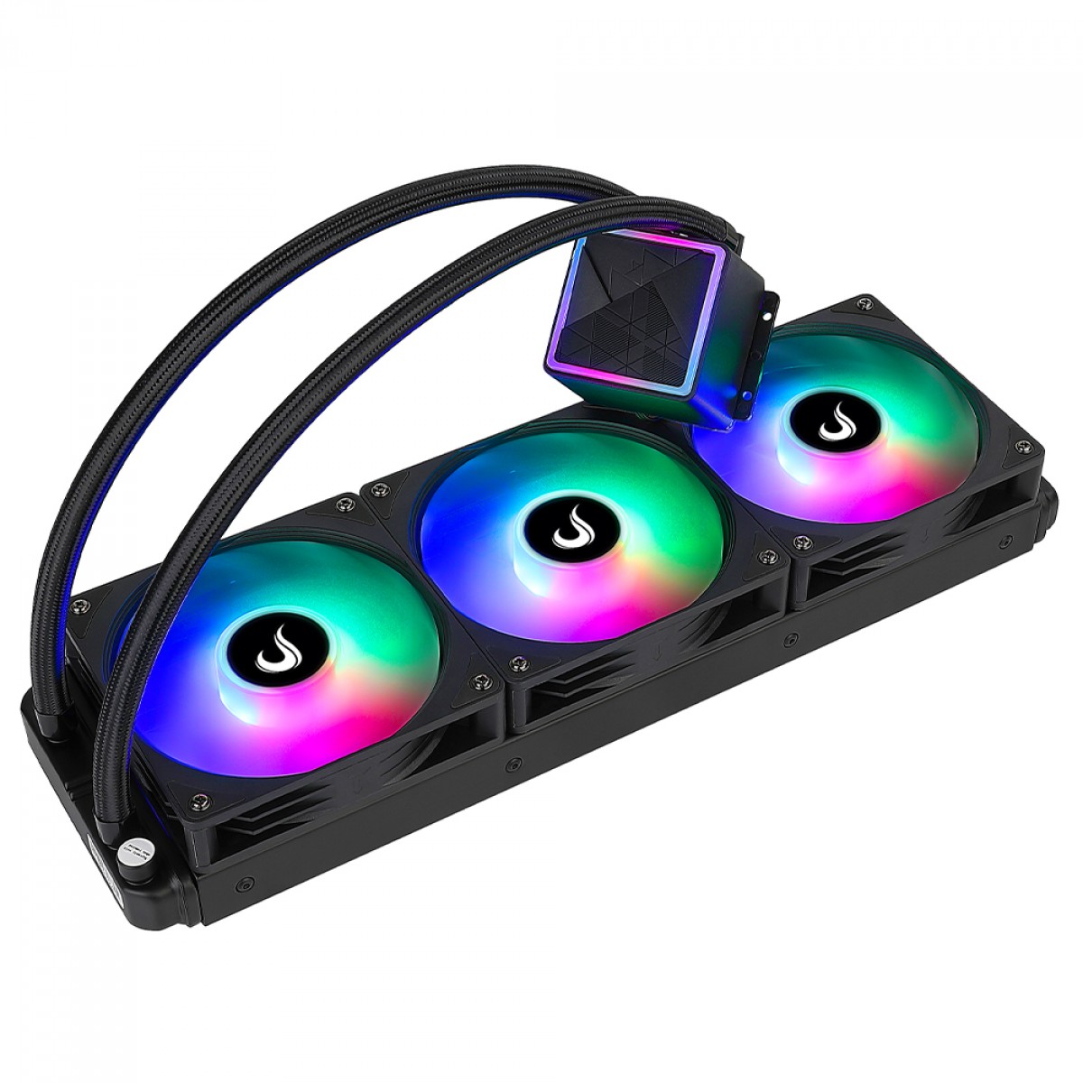 Water Cooler Rise Mode Black, Rainbow, 360mm, Intel-AMD, Preto, RM-WCB-03-RBW